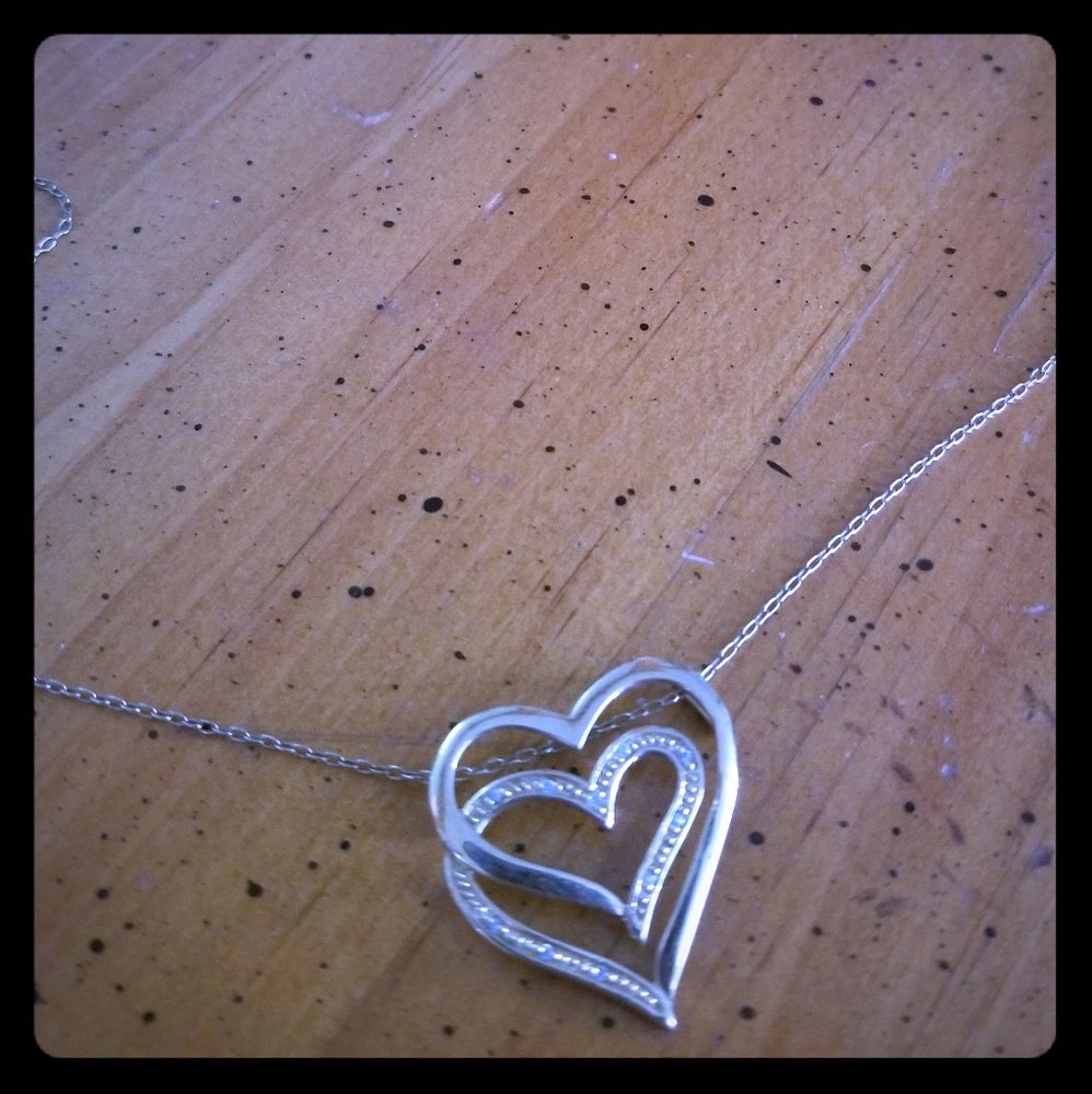Double Heart Gold Necklace